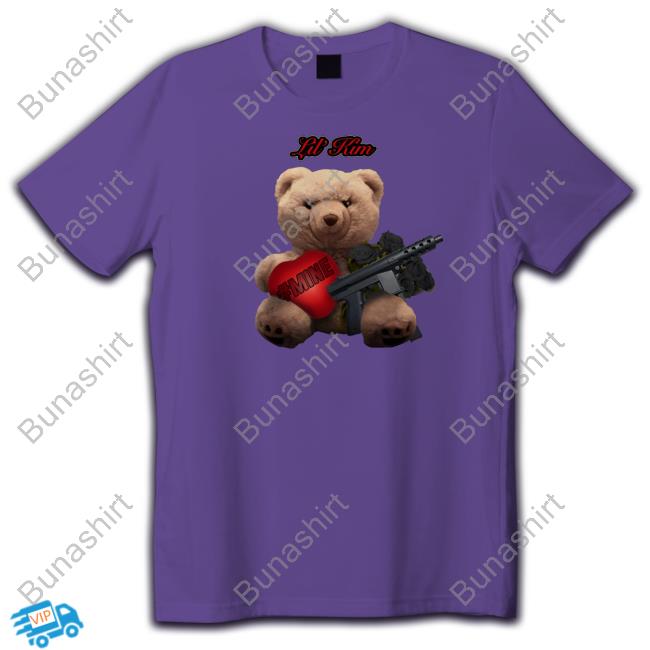 #Mine Teddy With Gun Hooded Sweatshirt